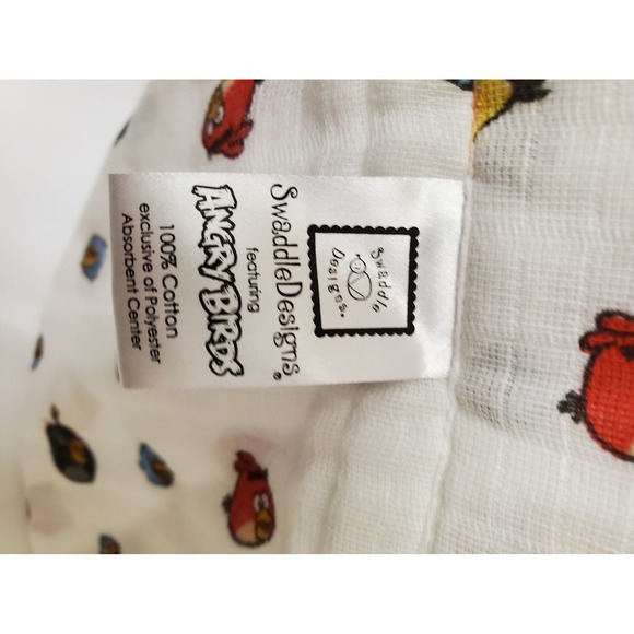 angry birds muslin burp cloth‎ - Picture 2 of 4